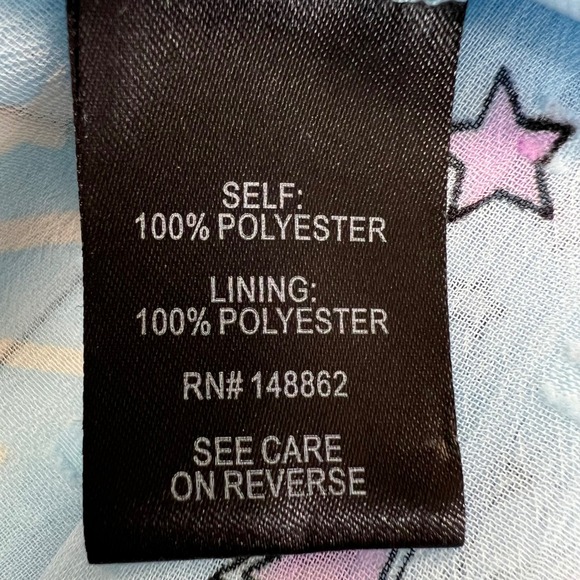 Torrid 3 Clipdot Blouson Sleeve Mock Nexk Skater Dress Cosmic Stars Summer 3X - Picture 4 of 16